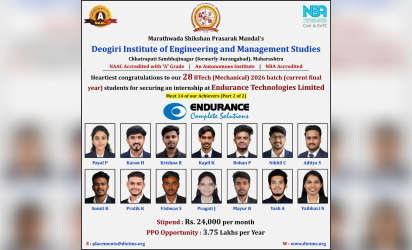 DITMS students placed at Endurance Technologies